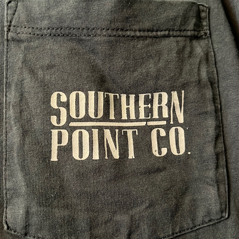 Southern Point long sleeve dark grey tee